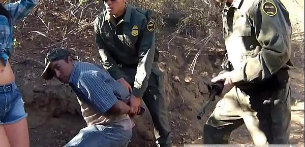  Boarder patrol fuck Kayla West was caught lusty patrool during border